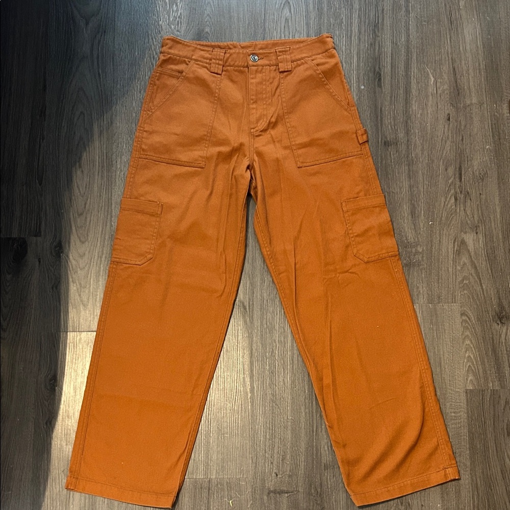 Miou Muse Burnt Orange Cargo Pants Size Medium